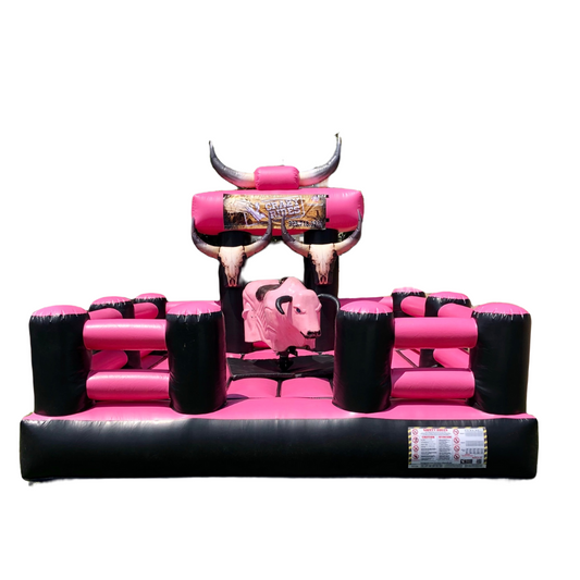Rodeo Fencing Mechanical Bull Set Pink on Pink Combo